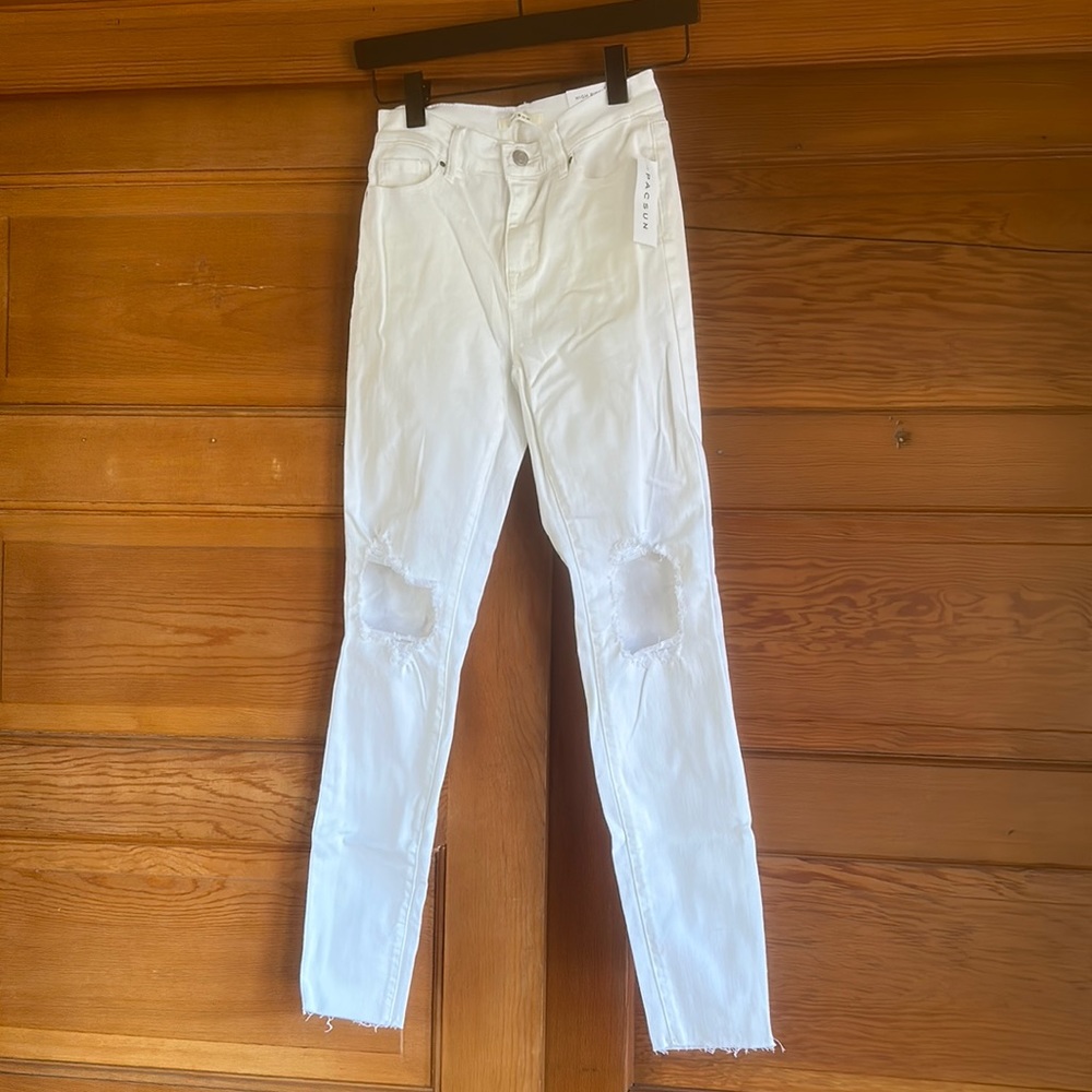 PACSUN White High Rise Jeggings